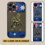 Personalized Australian Soldier/ Veteran Phonecase 3D Printed 23JAN-HY13