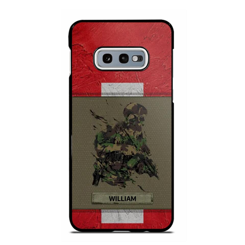 Personalized Swiss Soldier/ Veteran Phonecase 3D Printed 23JAN-HY13