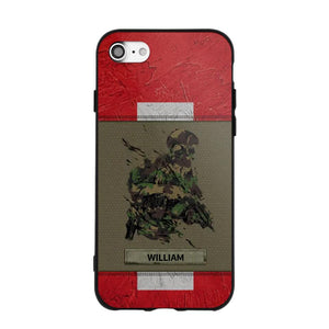 Personalized Swiss Soldier/ Veteran Phonecase 3D Printed 23JAN-HY13