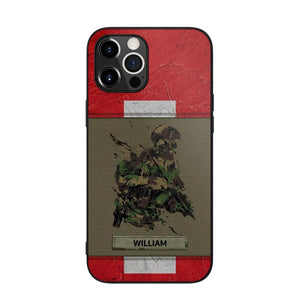 Personalized Swiss Soldier/ Veteran Phonecase 3D Printed 23JAN-HY13