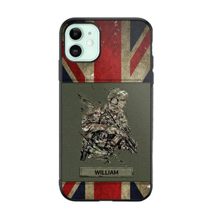 Personalized UK Soldier/ Veteran Phonecase 3D Printed 23JAN-HY13