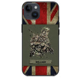 Personalized UK Soldier/ Veteran Phonecase 3D Printed 23JAN-HY13