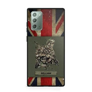 Personalized UK Soldier/ Veteran Phonecase 3D Printed 23JAN-HY13