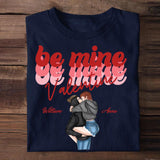 Personalized Be Mine Valentine Couple Gifts Printed  Tshirt PNHq1401