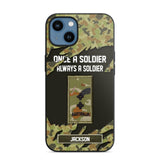 Personalized Australian Soldier/ Veteran Once A Soldier Always A Soldier Phonecase 3D Printed QTHQ1701