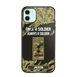 Personalized Australian Soldier/ Veteran Once A Soldier Always A Soldier Phonecase 3D Printed QTHQ1701