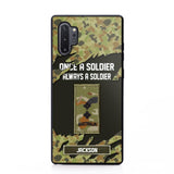 Personalized Australian Soldier/ Veteran Once A Soldier Always A Soldier Phonecase 3D Printed QTHQ1701