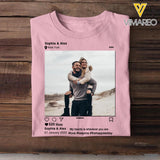 Personalized Photo Husband Wife Couple Valentine Gift Tshirt Printed PNDT180123