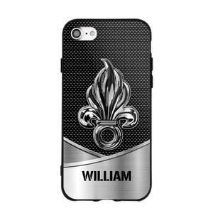 Personalized French Veteran Logo & Tag Name Phonecase Printed 23JAN-VD29