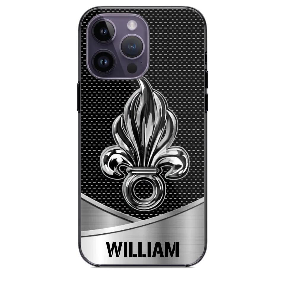 Personalized French Veteran Logo & Tag Name Phonecase Printed 23JAN-VD29