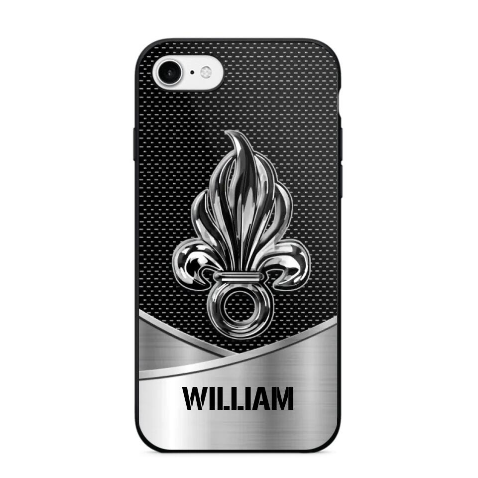 Personalized French Veteran Logo & Tag Name Phonecase Printed 23JAN-VD29