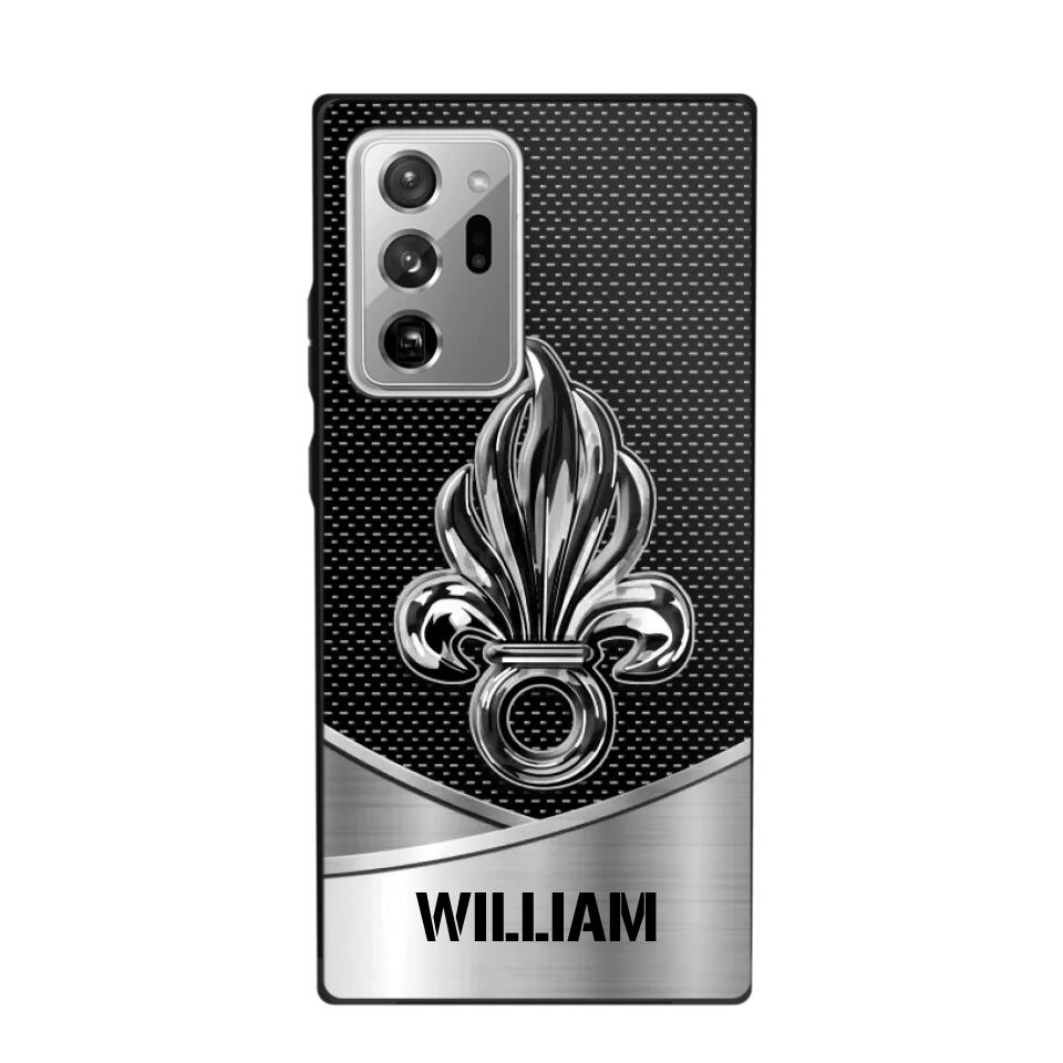 Personalized French Veteran Logo & Tag Name Phonecase Printed 23JAN-VD29