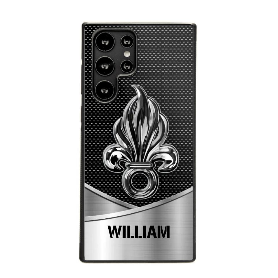 Personalized French Veteran Logo & Tag Name Phonecase Printed 23JAN-VD29