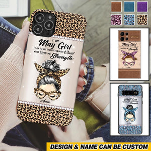 Personalized I Am May Girl I Can Do All Things Through Christ Who Gives Me Strength Phonecase Printed 23JAN-HQ30