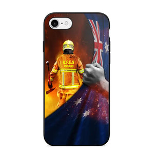 Personalized Australian Firefighter Uniform Flag Phonecase Printed 23FEB-DT01