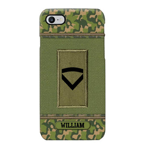 Personalized Norwegian Soldier/Veteran Phonecase Printed 23JAN-DT31