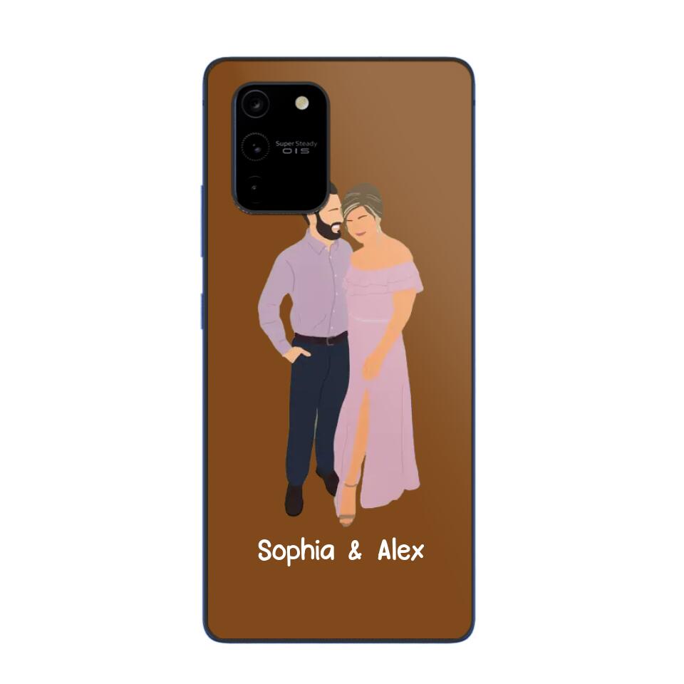 Personalized Your Couple Image Art Phonecase Printed QTVD0202