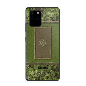 Personalized Danish Soldier/ Veteran Rank Camo Phonecase Printed 23FEB-DT03