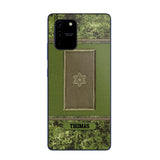 Personalized Danish Soldier/ Veteran Rank Camo Phonecase Printed 23FEB-DT03