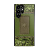 Personalized Danish Soldier/ Veteran Rank Camo Phonecase Printed 23FEB-DT03