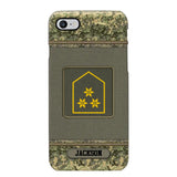 Personalized Austrian Soldier/ Veteran Rank Camo Phonecase Printed 23FEB-DT03