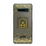 Personalized Austrian Soldier/ Veteran Rank Camo Phonecase Printed 23FEB-DT03