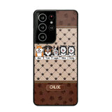 Personalized Dog Lovers Paw Background Phonecase Printed 23FEB-VD03