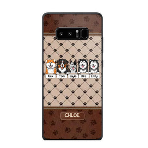 Personalized Dog Lovers Paw Background Phonecase Printed 23FEB-VD03