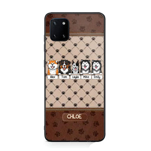 Personalized Dog Lovers Paw Background Phonecase Printed 23FEB-VD03