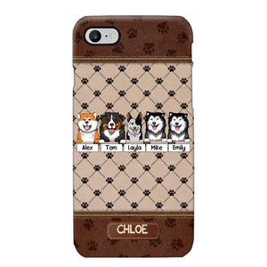 Personalized Dog Lovers Paw Background Phonecase Printed 23FEB-VD03