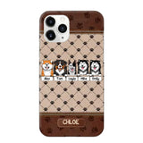 Personalized Dog Lovers Paw Background Phonecase Printed 23FEB-VD03