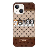 Personalized Dog Lovers Paw Background Phonecase Printed 23FEB-VD03