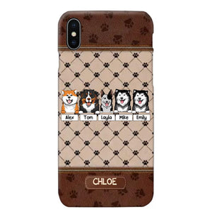 Personalized Dog Lovers Paw Background Phonecase Printed 23FEB-VD03