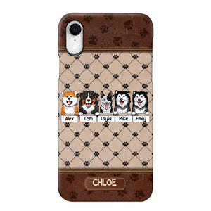 Personalized Dog Lovers Paw Background Phonecase Printed 23FEB-VD03