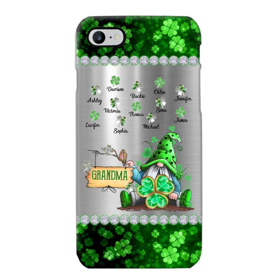 Personalized Lucky Grandma Mommy Nana Gigi Kid Name Hipppie  Phonecase Printed 23FEB-VD04