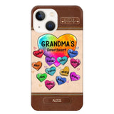 Personalized Grandma's Sweetheart & Kid Name Phonecase Printed 23FEB-VD06