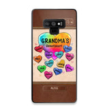 Personalized Grandma's Sweetheart & Kid Name Phonecase Printed 23FEB-VD06