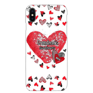 Personalized Grandma's Sweethearts & Kid's Name Phonecase Printed 23FEB-VD08