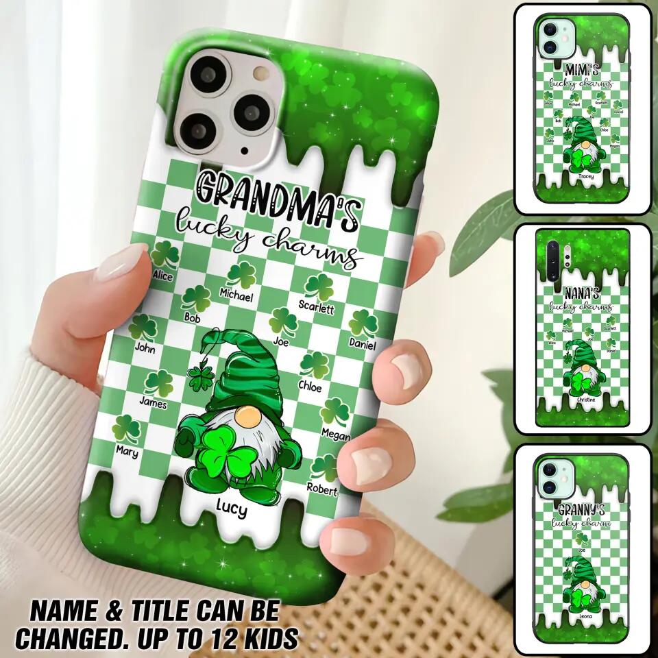 Personalized Grandma's Lucky Charms Kid Name Phonecase Printed QTVD0802