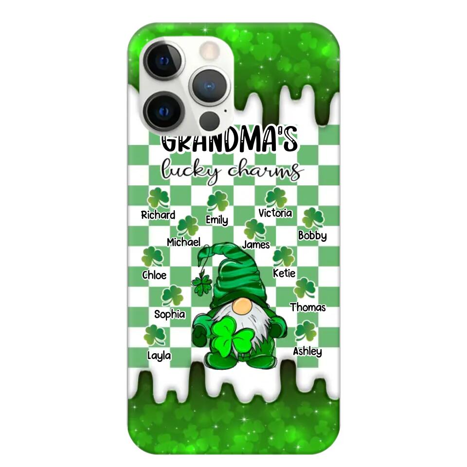 Personalized Grandma's Lucky Charms Kid Name Phonecase Printed QTVD0802