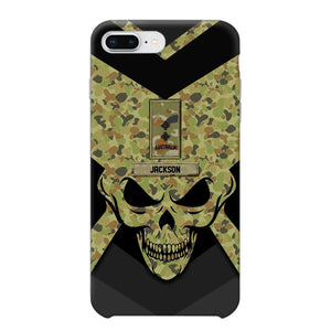 Personalized Australian Soldier/ Veteran Rank Camo with Name Phonecase Printed 23FEB-HQ10