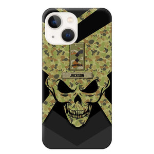 Personalized Australian Soldier/ Veteran Rank Camo with Name Phonecase Printed 23FEB-HQ10