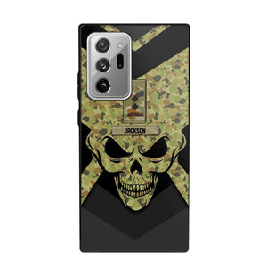 Personalized Australian Soldier/ Veteran Rank Camo with Name Phonecase Printed 23FEB-HQ10