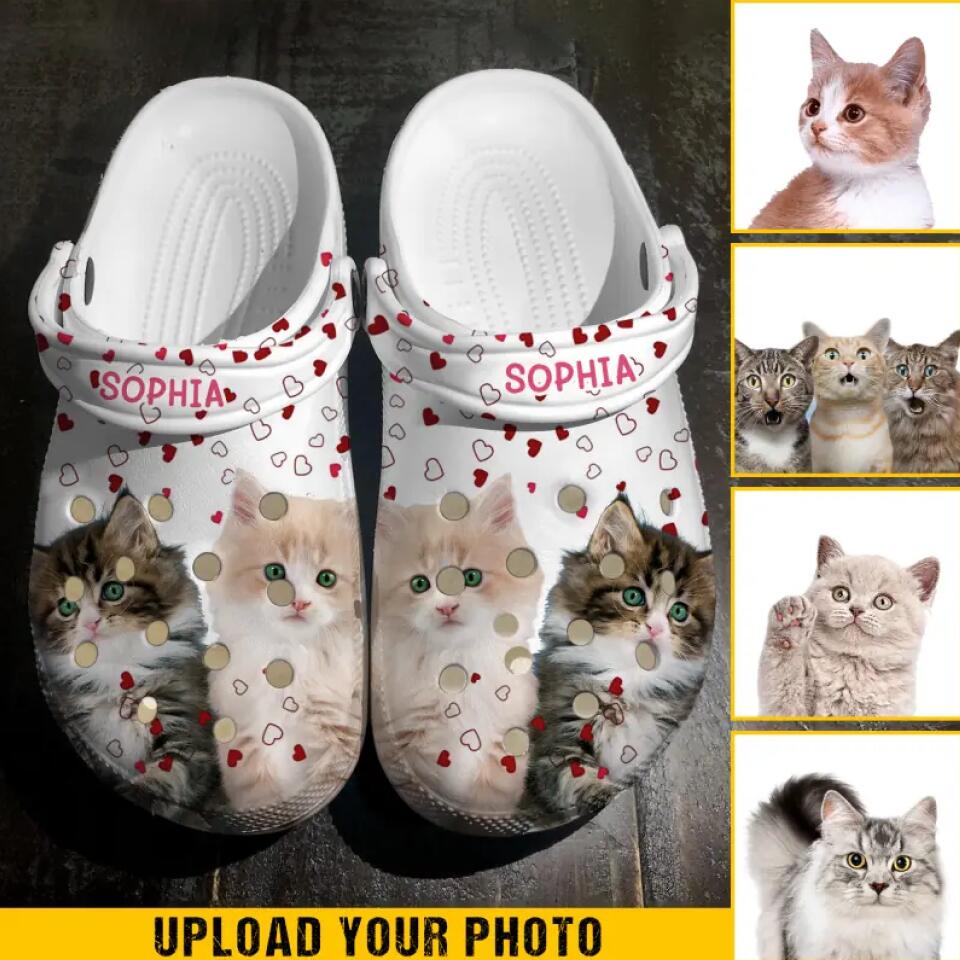 Just Love Cat Personalized Clogs Shoes - Men's US3