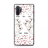 Personalized Cat Lovers Heart Phonecase Printed 23FEB-VD13