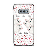 Personalized Cat Lovers Heart Phonecase Printed 23FEB-VD13