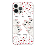 Personalized Cat Lovers Heart Phonecase Printed 23FEB-VD13