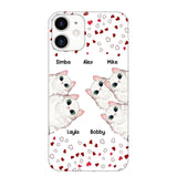 Personalized Cat Lovers Heart Phonecase Printed 23FEB-VD13