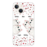 Personalized Cat Lovers Heart Phonecase Printed 23FEB-VD13