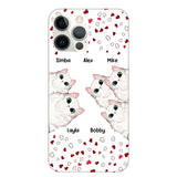 Personalized Cat Lovers Heart Phonecase Printed 23FEB-VD13